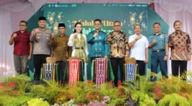 Gubernur Maluku Utara, Sherly Tjoanda Laos buka halal fair 2025.