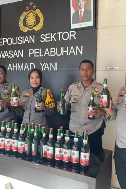 Puluhan Miras Ilegal Diamankan Polsek Ahmad Yani Ternate