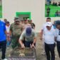 Bupati Halmahera Timur, Ubaid Yakub meresmikan stadion Mancalele dan membuka turnamen Cemara Jaya Cup I. (foto: HUmas Haltim)