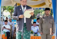 Bupati Halmahera Timur, Drs Ubaid Yakub, MPA, pimpin Upacara Peringatan Hari Santri Tahun 2025 (Dok:Istimewa)
