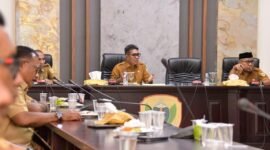 Wakil Wali Kota Tidore Kepulauan, Ahmad Laiman pimpin rapat evaluasi Satgas MBG Kota Tikep (Foto: Humas Tikep)