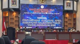 Paripurna DPRD dengan agenda penyampaian KUA-PPAS APBD Haltim tahun 2026 (Foto: Aples)