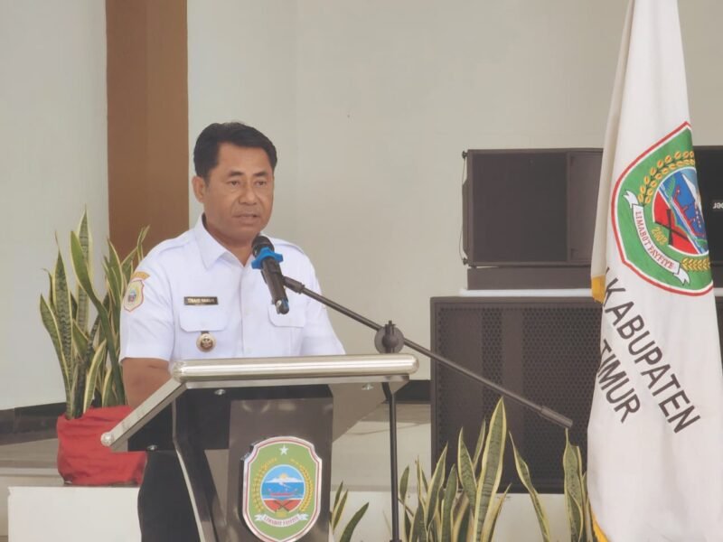 Bupati Halmahera Timur, Ubaid Yakub pada salah satu momen kegiatan Pemda (Foto: Redaksi)