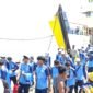 Kontingen POPDA XII Haltim saat tiba di Morotai. Foto : Tim POPDA XII Haltim
