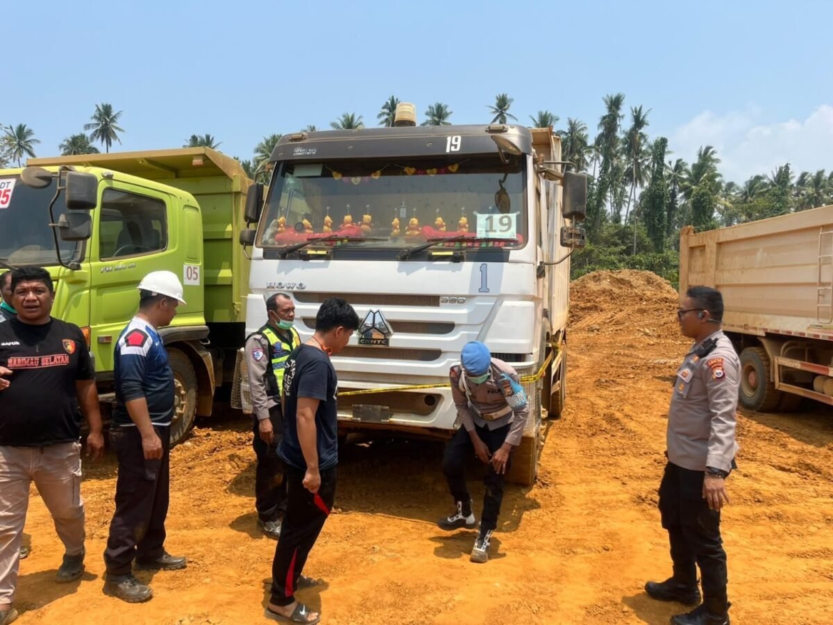 Suasana Olah TKP oleh kepolisian setempat